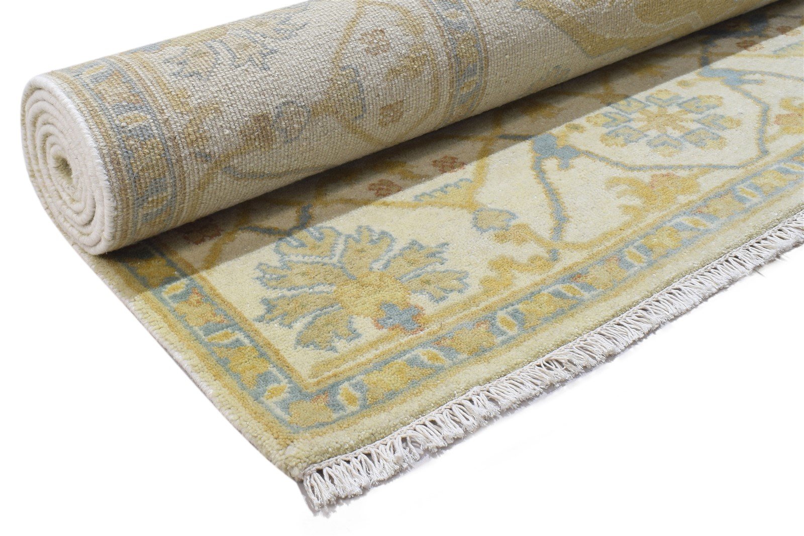 Hand Knotted Sand Wool Rug 8' X 10' Persian Oushak Oriental Large Carpet  Area Rug 