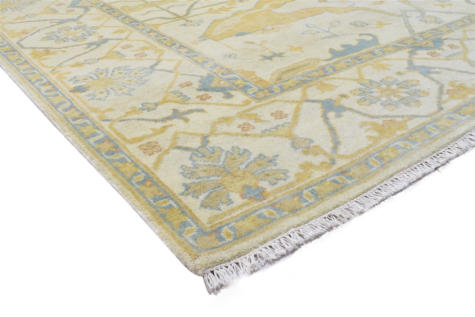 Hand Knotted Sand Wool Rug 8' X 10' Persian Oushak Oriental Large Carpet  Area Rug 