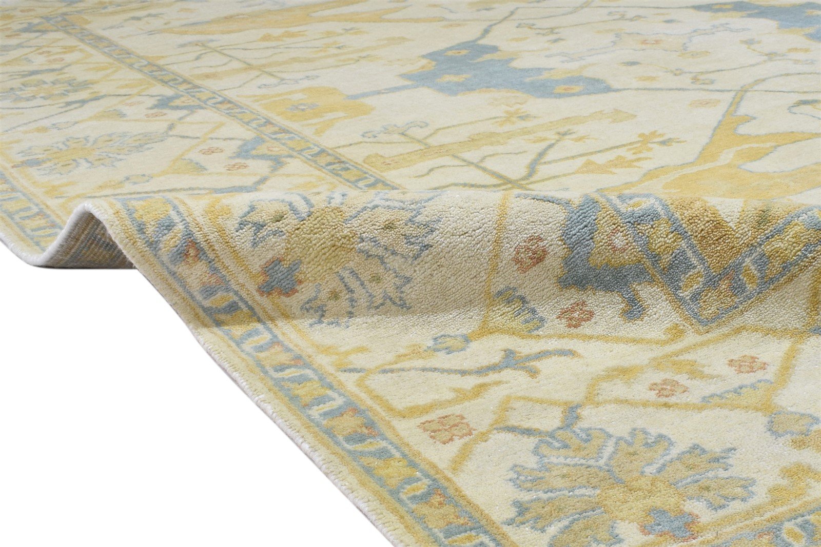 Hand Knotted Sand Wool Rug 8' X 10' Persian Oushak Oriental Large Carpet  Area Rug 