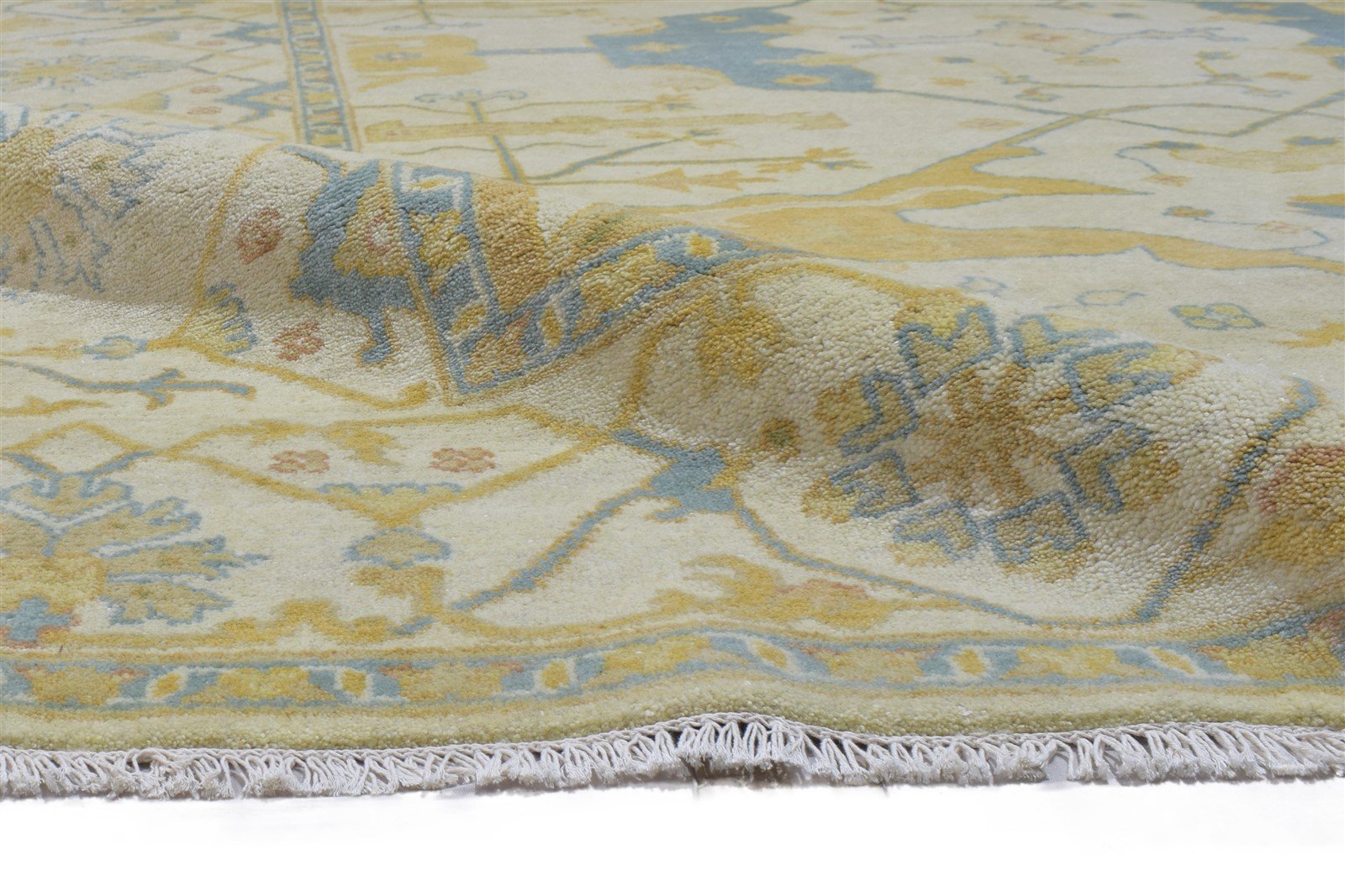 Hand Knotted Sand Wool Rug 8' X 10' Persian Oushak Oriental Large Carpet  Area Rug 