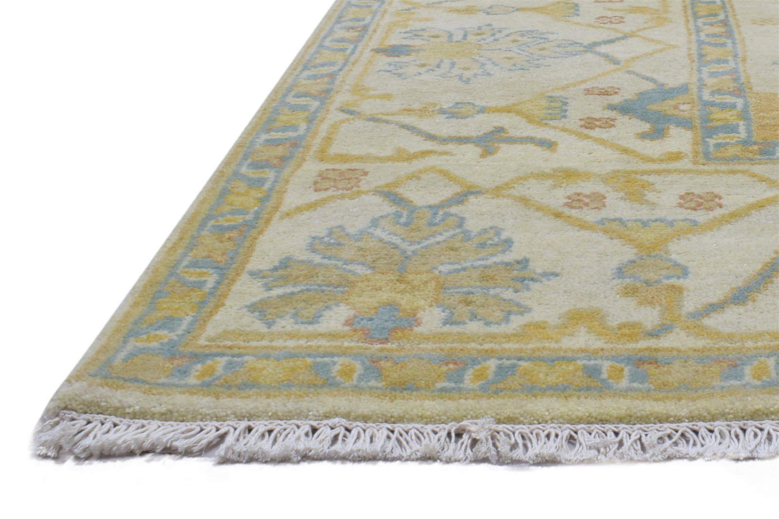 Hand Knotted Sand Wool Rug 8' X 10' Persian Oushak Oriental Large Carpet  Area Rug 