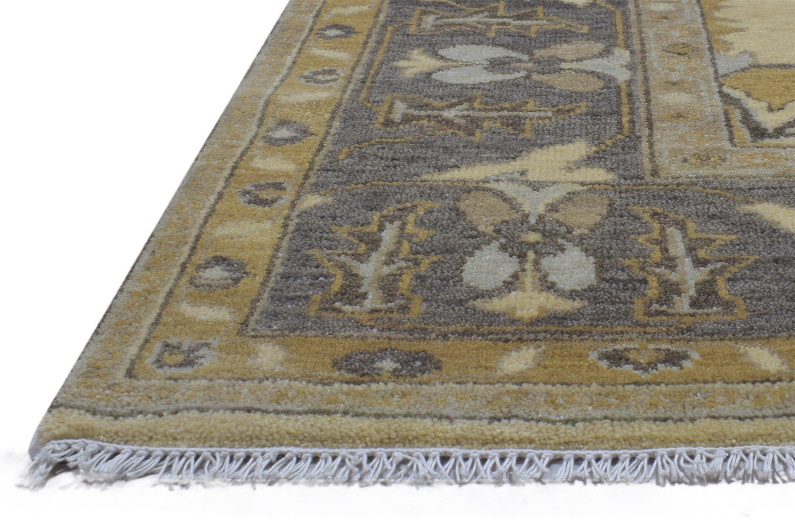 Sand Wool Rug 8' X 10' Persian Hand Knotted Oushak Oriental Large Carpet 