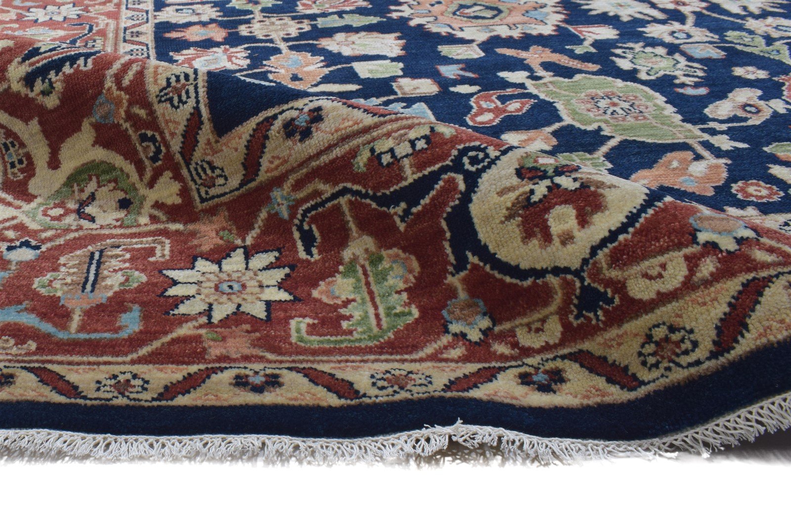 8' X 10' Rug Wool Black Persian Hand Knotted Oushak Oriental Large Carpet 