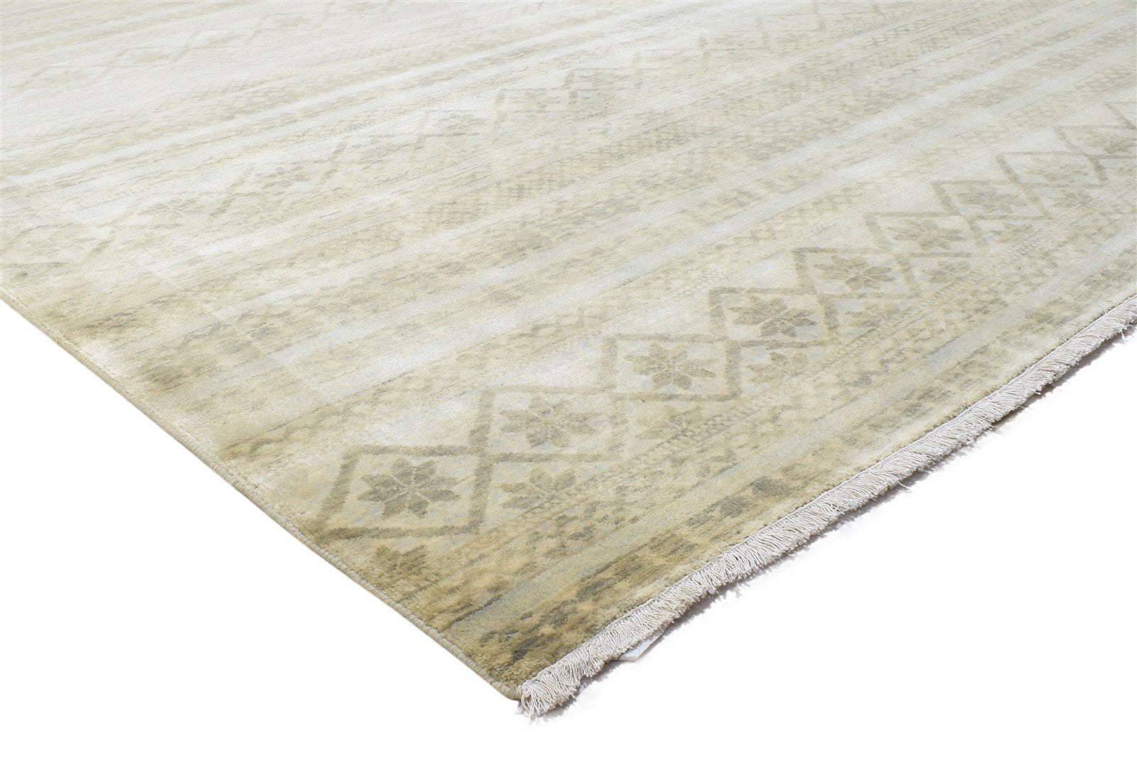 8' X 9' Rug Wool Sand Modern Hand Knotted Scandinavian Oriental Large Carpet 