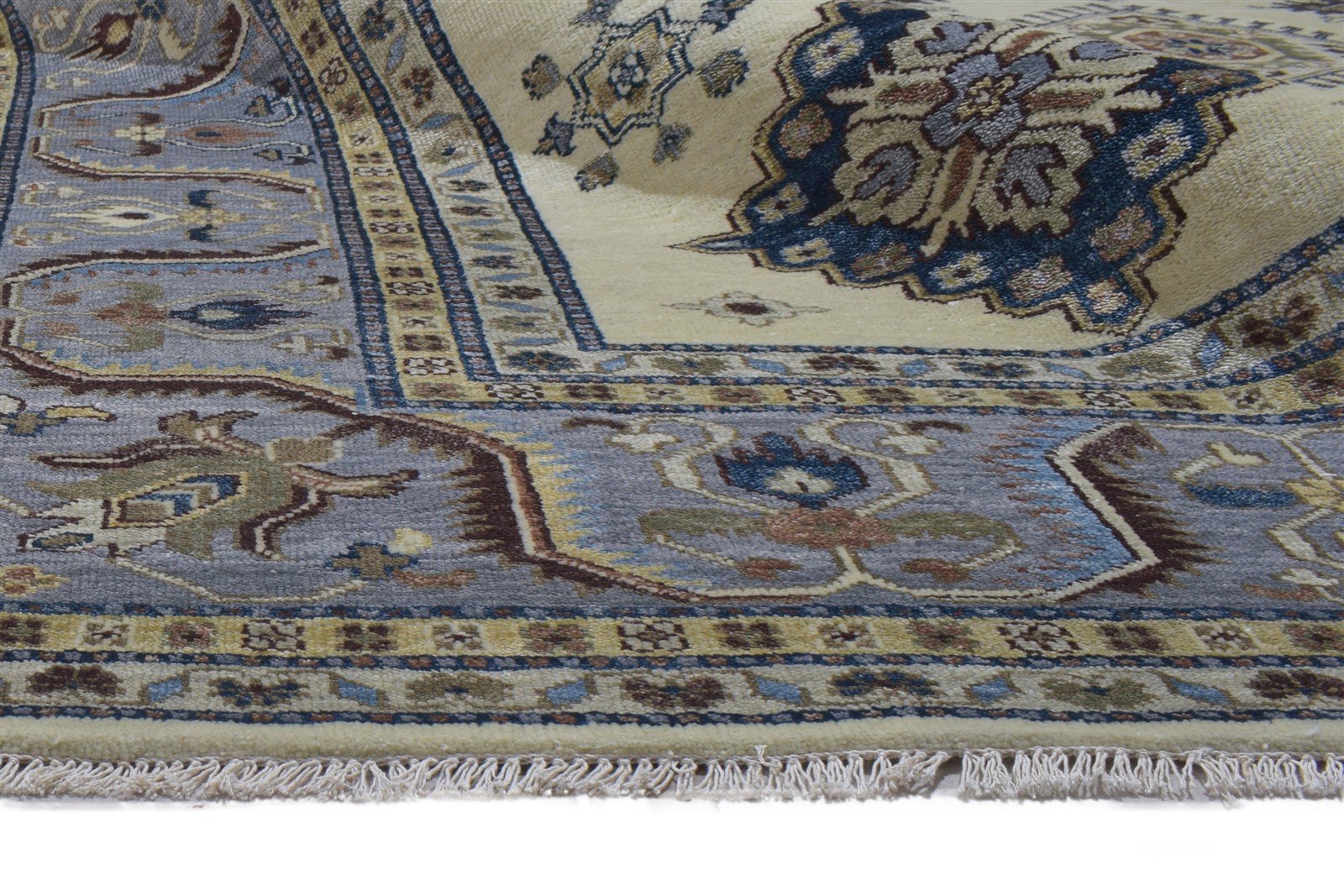 9' X 12' Rug Wool Cream Persian Hand Knotted Kazak Oriental Extra Large Carpet 