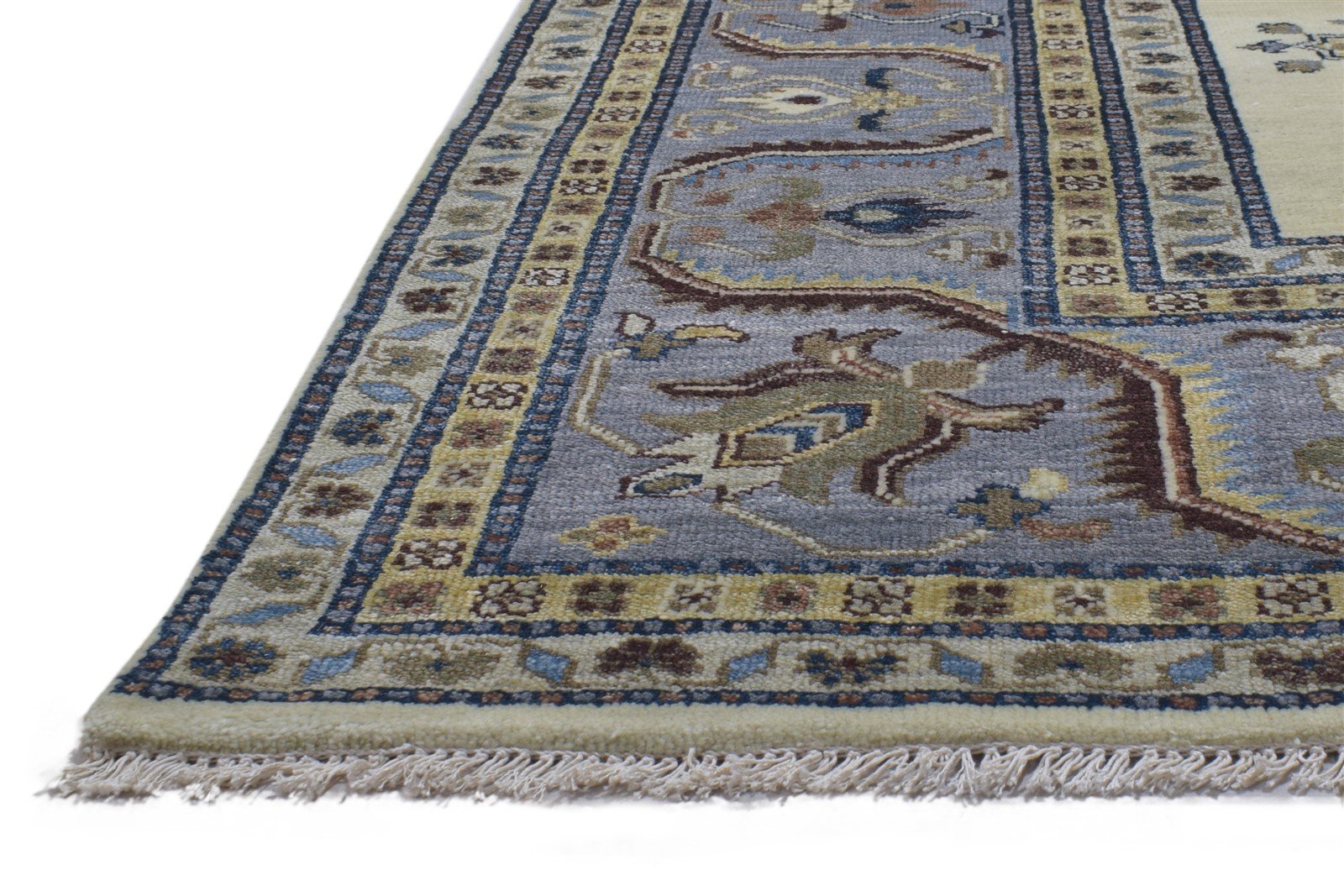 9' X 12' Rug Wool Cream Persian Hand Knotted Kazak Oriental Extra Large Carpet 