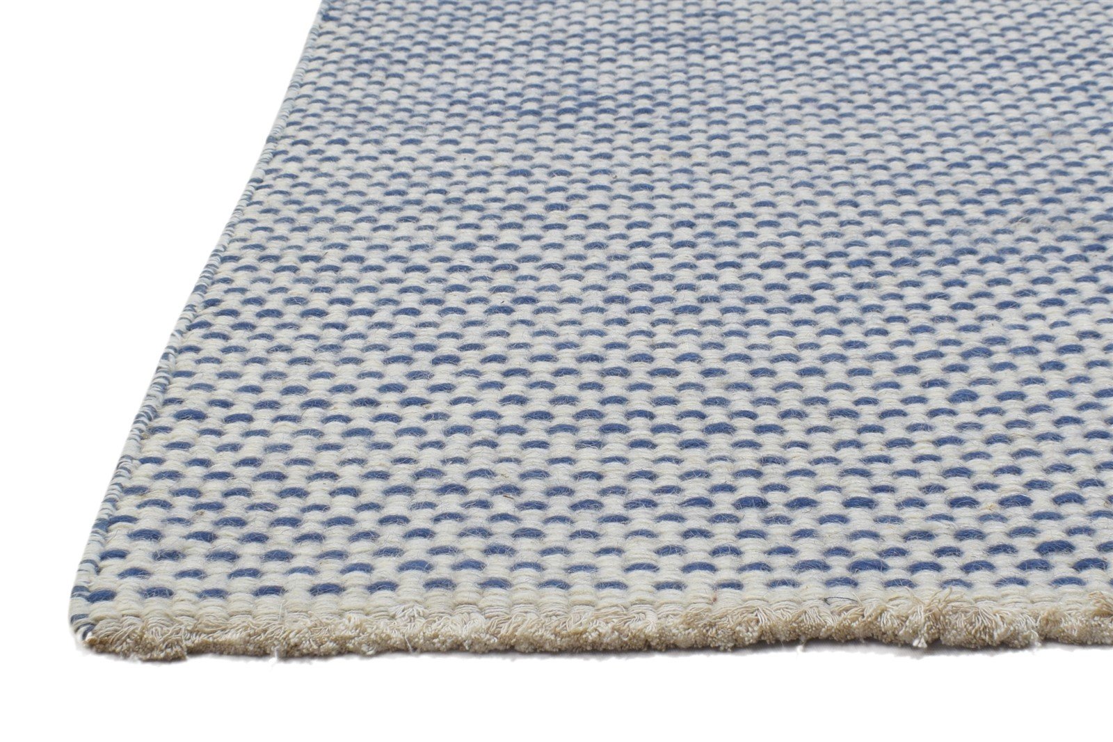 2' X 3' Rug Wool Dark Grey Modern Dhurrie Scandinavian Polka Dots Small Carpet 