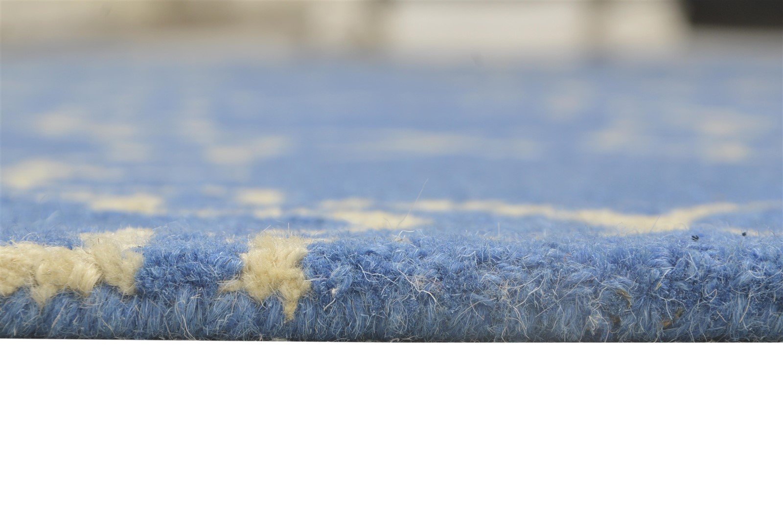 Hand Tufted Blue Wool Rug 8' X 10' Modern Moroccan Trellis Large Carpet  Area Rug 