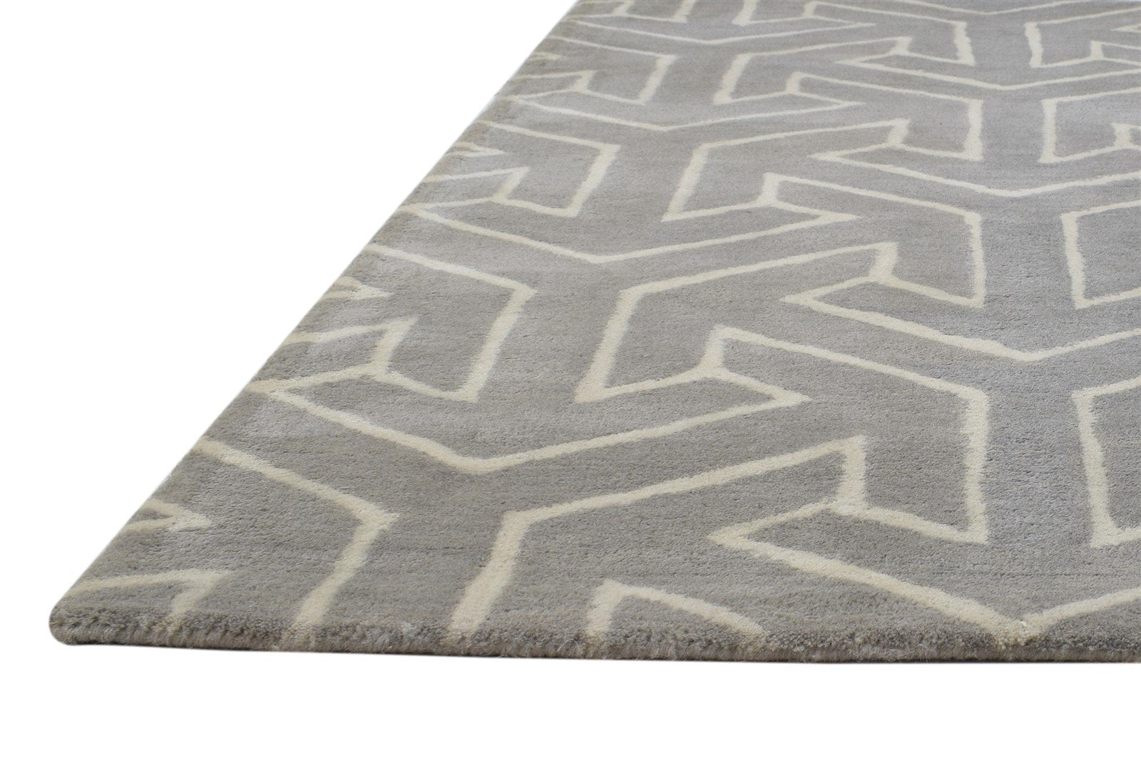 3' X 5' Rug Wool Brown Modern Hand Tufted Indian Arrow Room Size Carpet 