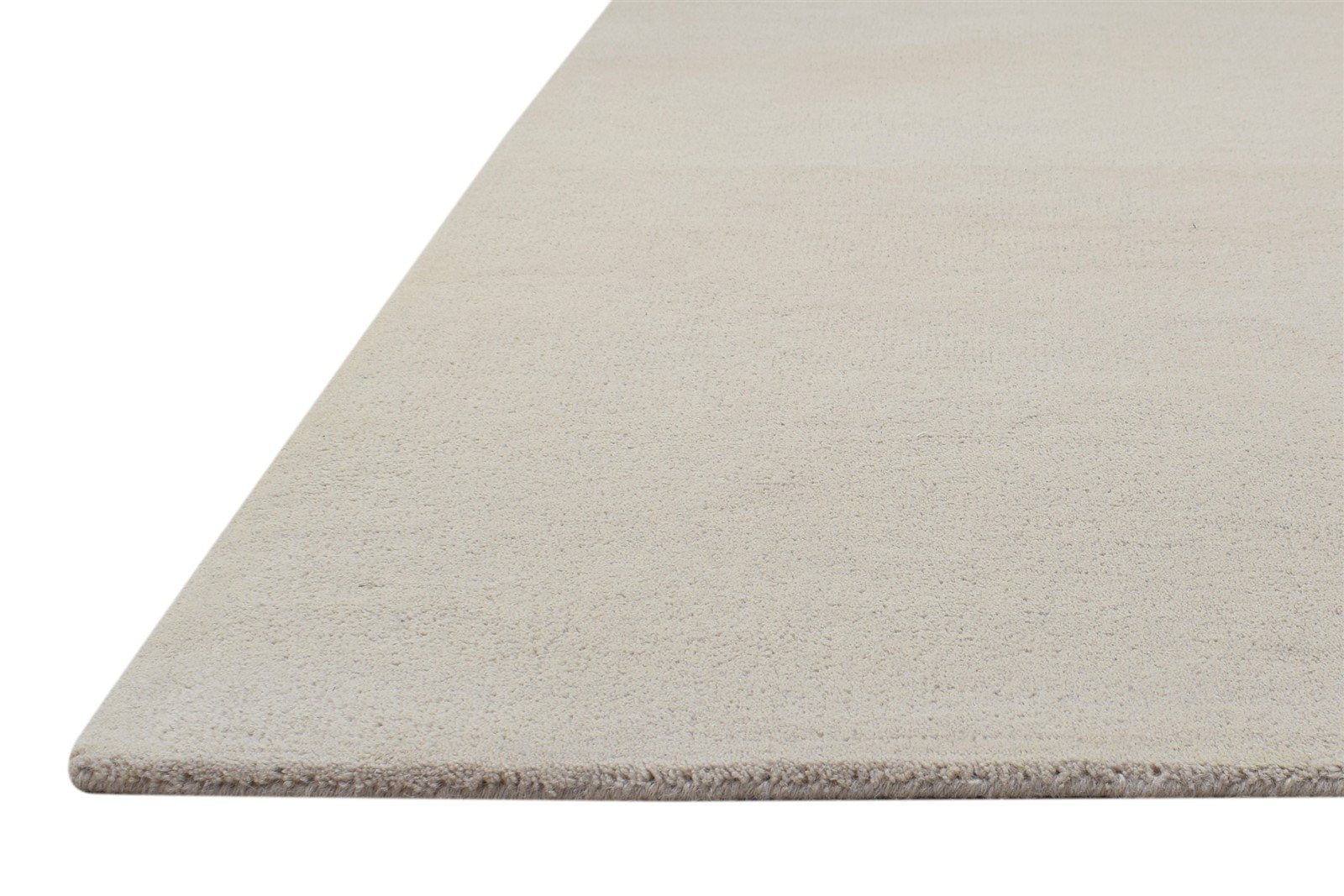 3' X 5' Rug Wool Beige Modern Hand Tufted Scandinavian Solid Room Size Carpet 