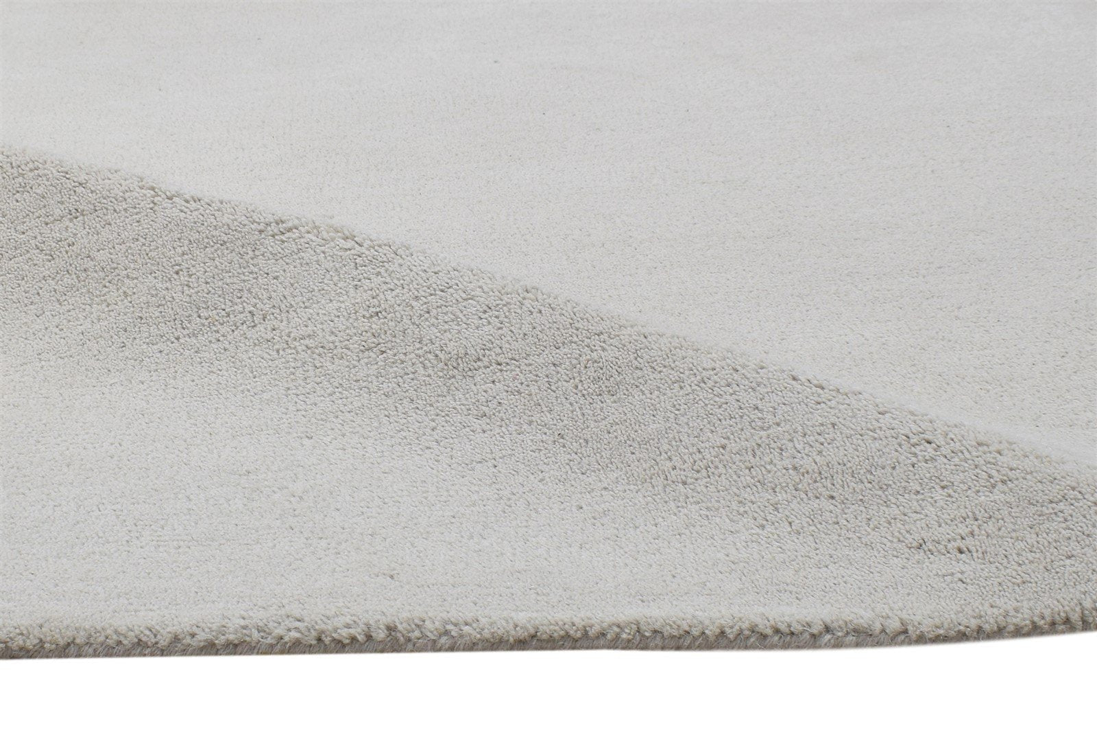 Hand Tufted Grey Wool Rug 3' X 5' Modern Scandinavian Solid Room Size Carpet 