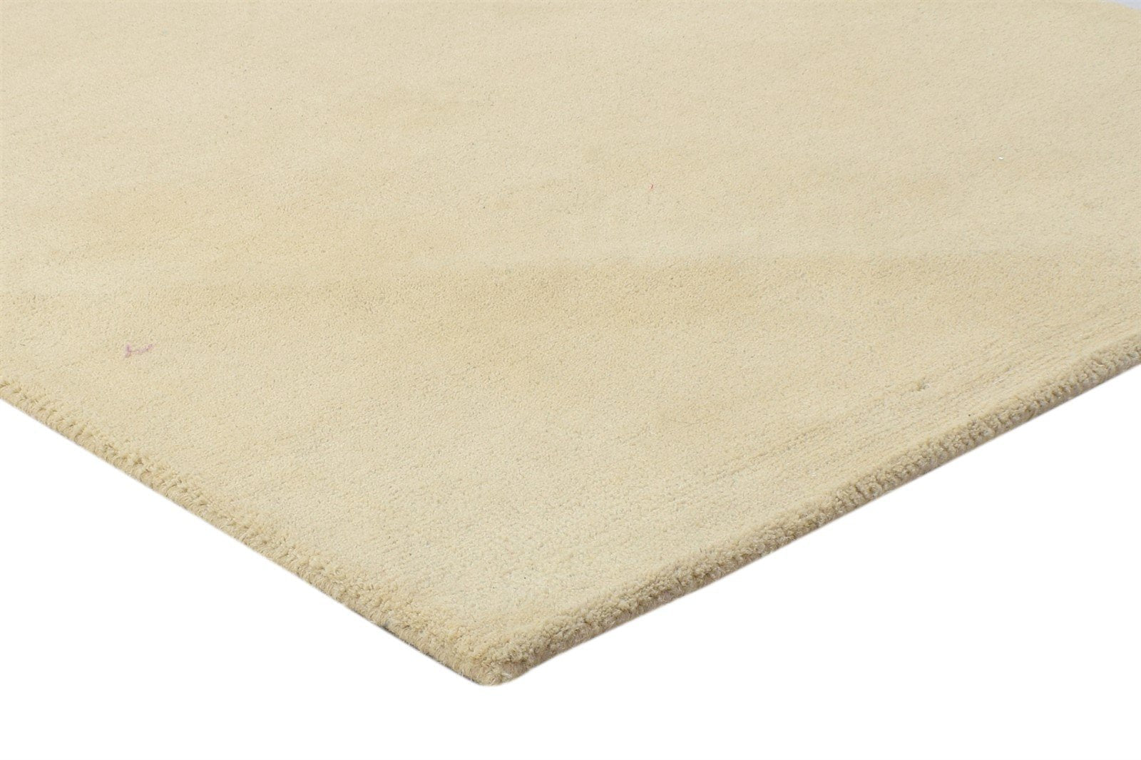 100% Wool Peach Rug 3X5 Modern Hand Tufted Scandinavian Solid Room Size Carpet 