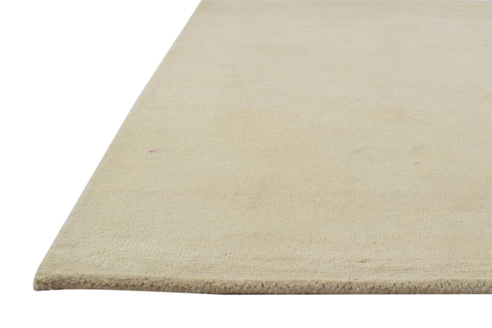 100% Wool Peach Rug 3X5 Modern Hand Tufted Scandinavian Solid Room Size Carpet 