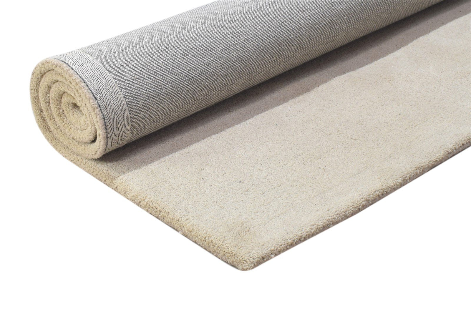 3' X 5' Rug Wool Sand Modern Hand Tufted Scandinavian Solid Room Size Carpet 