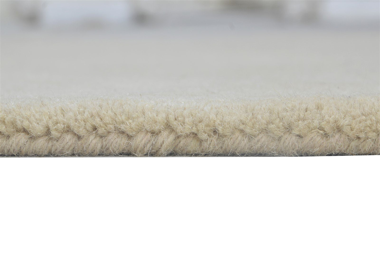 3' X 5' Rug Wool Sand Modern Hand Tufted Scandinavian Solid Room Size Carpet 