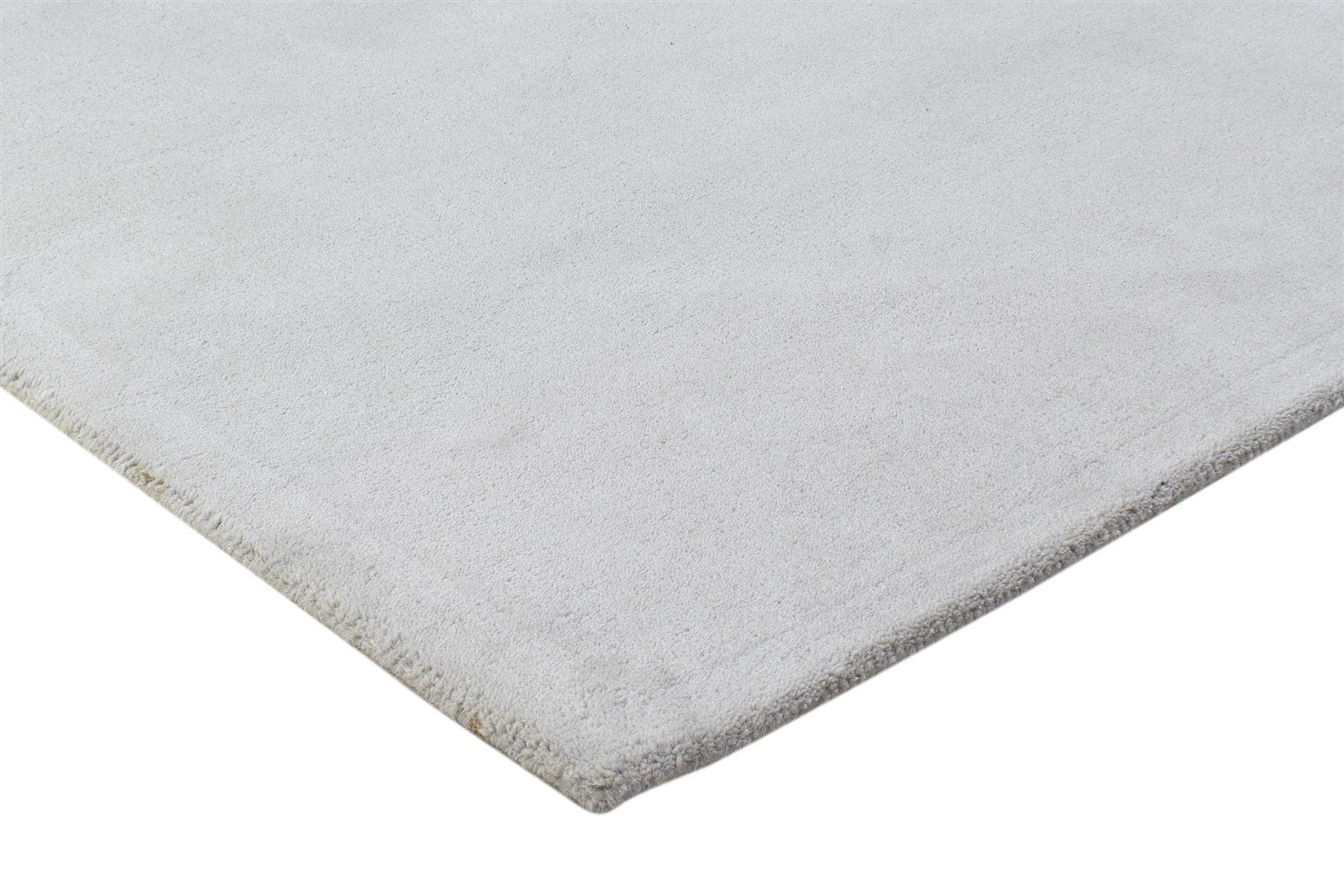 Grey Wool Rug 3' X 5' Modern Hand Tufted Scandinavian Solid Room Size Carpet 