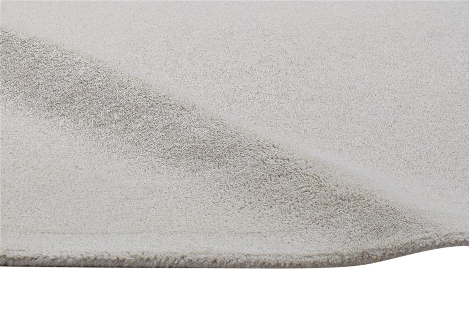 Sand Wool Rug 3' X 5' Modern Hand Tufted Scandinavian Solid Room Size Carpet 