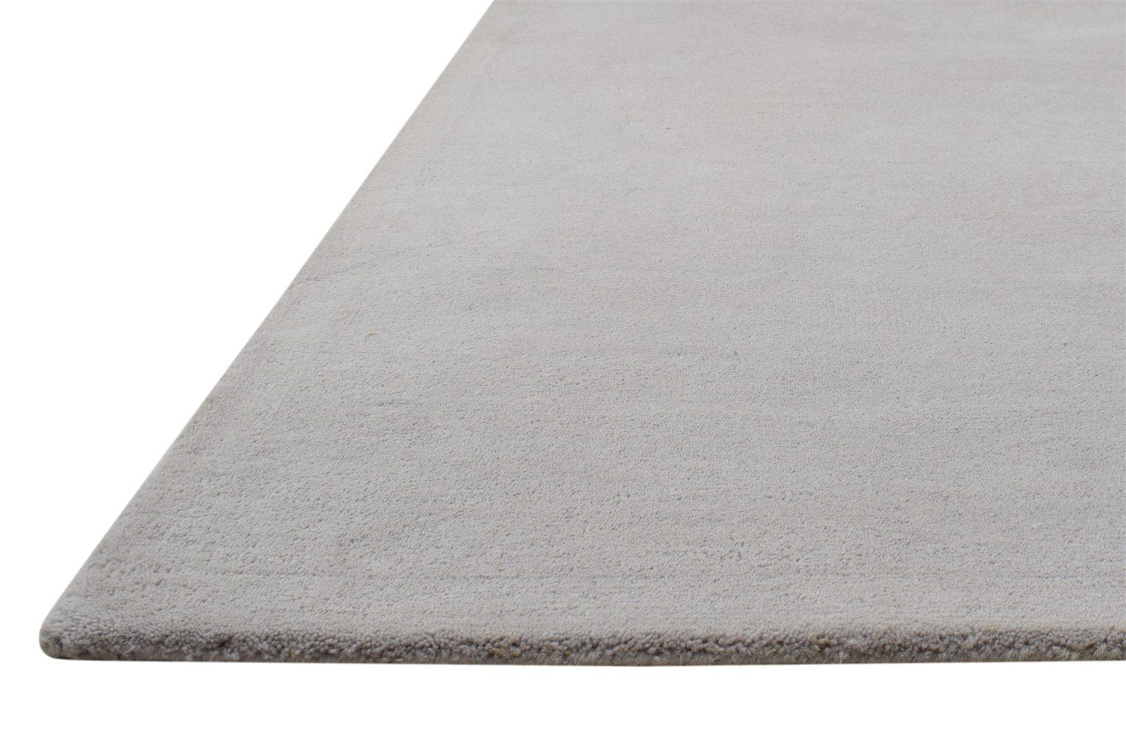 Wool Grey Rug 3' X 5' Modern Hand Tufted Scandinavian Solid Room Size Carpet 