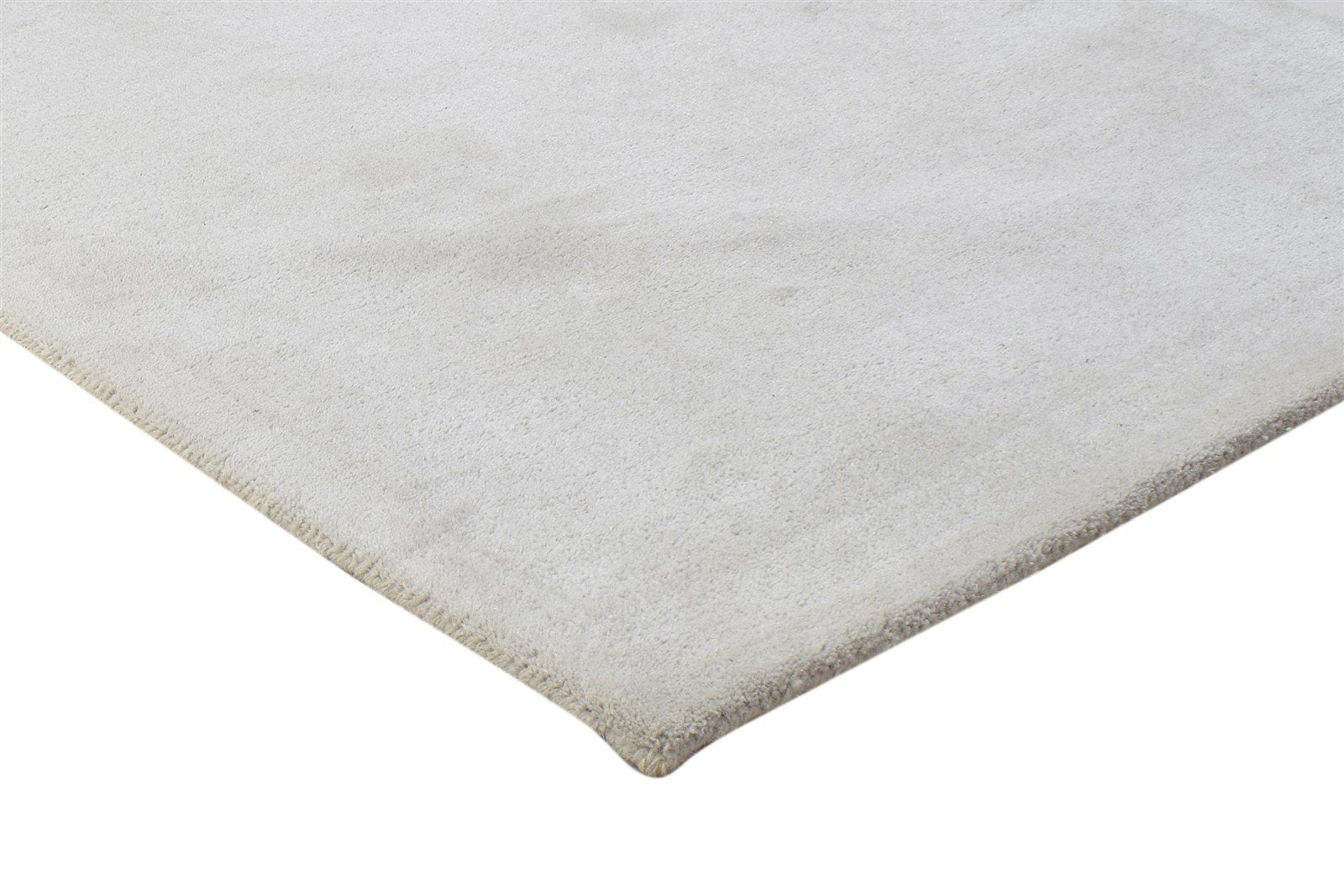 Hand Tufted Grey Wool Rug 3' X 5' Modern Scandinavian Solid Room Size Carpet 