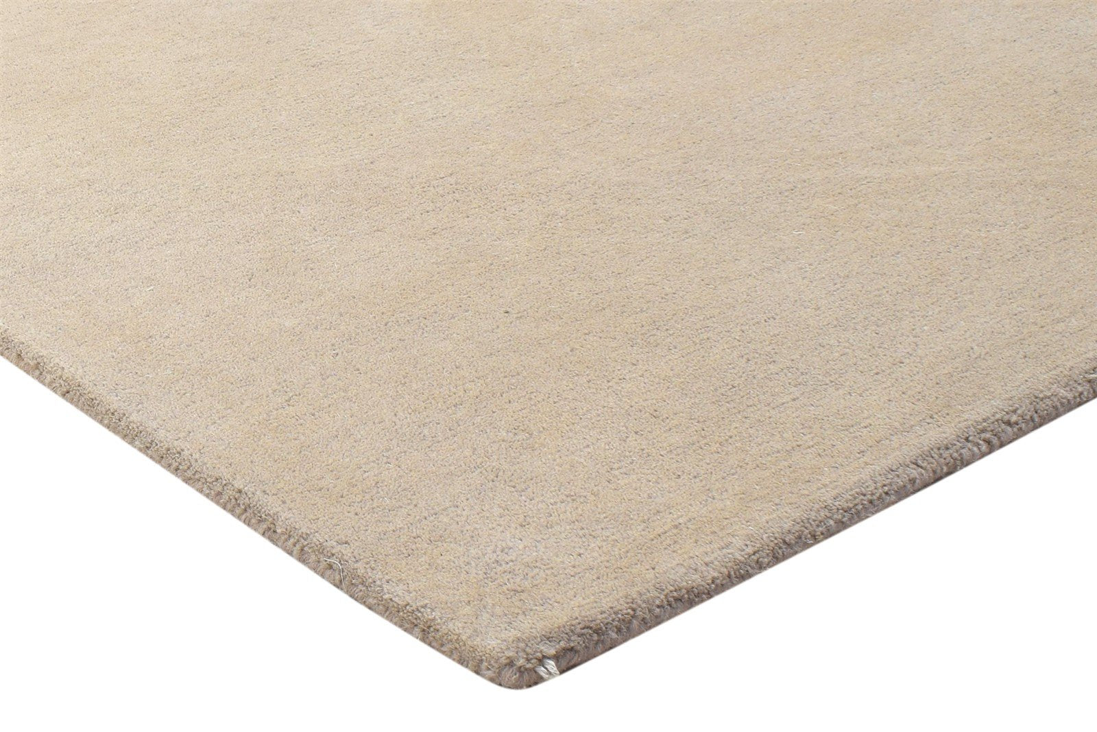 100% Wool Peach Rug 3X5 Modern Hand Tufted Scandinavian Solid Room Size Carpet 