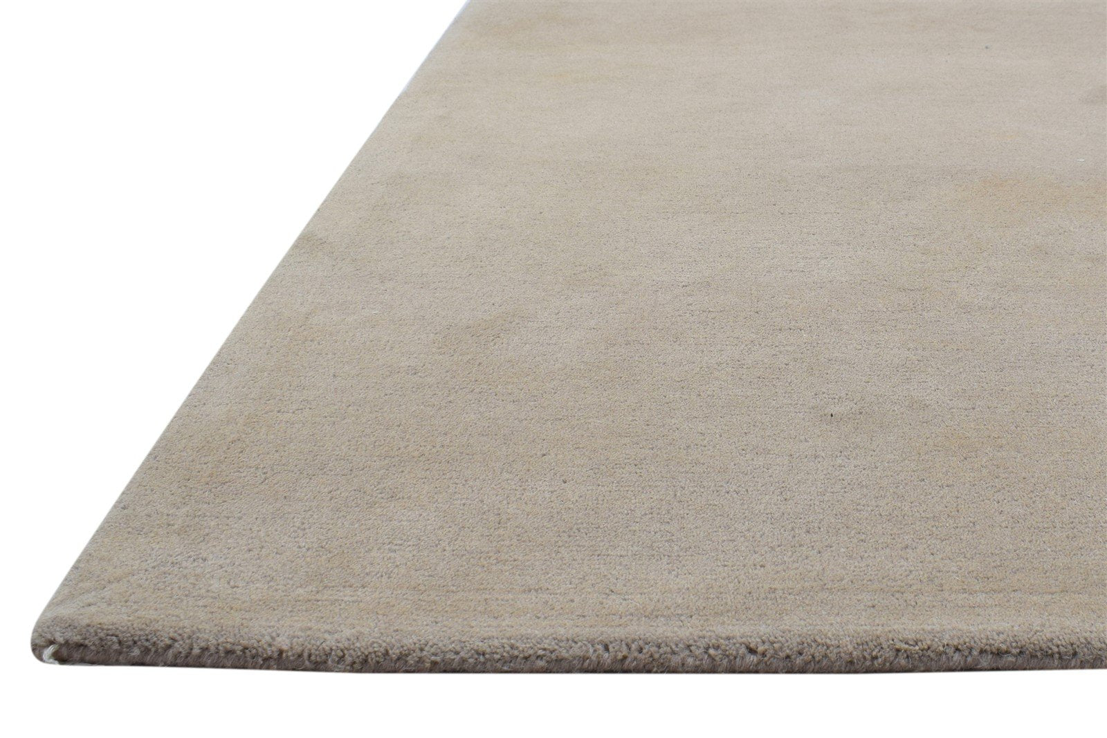 100% Wool Peach Rug 3X5 Modern Hand Tufted Scandinavian Solid Room Size Carpet 