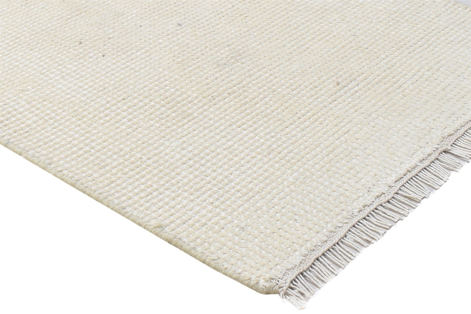 Wool Sand Rug 2' X 3' Modern Hand Knotted Scandinavian Solid Small Carpet 