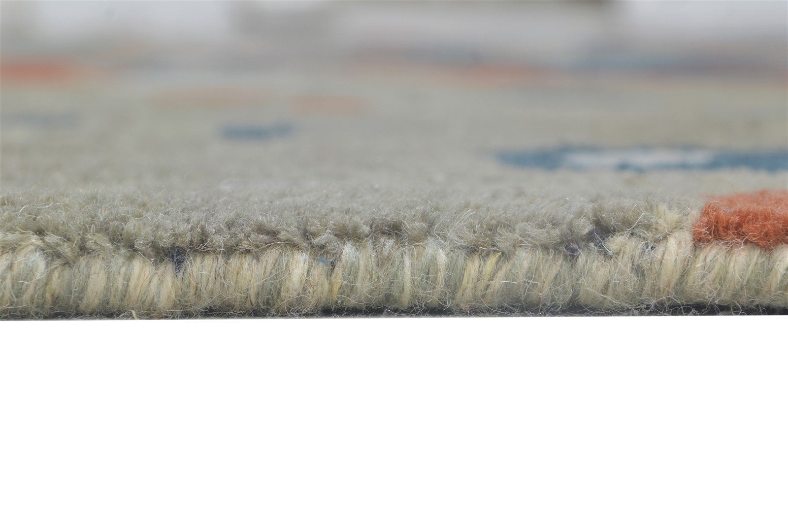 Grey Wool Rug 6' X 9' Modern Hand Knotted Bohemian Abstract Room Size Carpet  Area Rug 