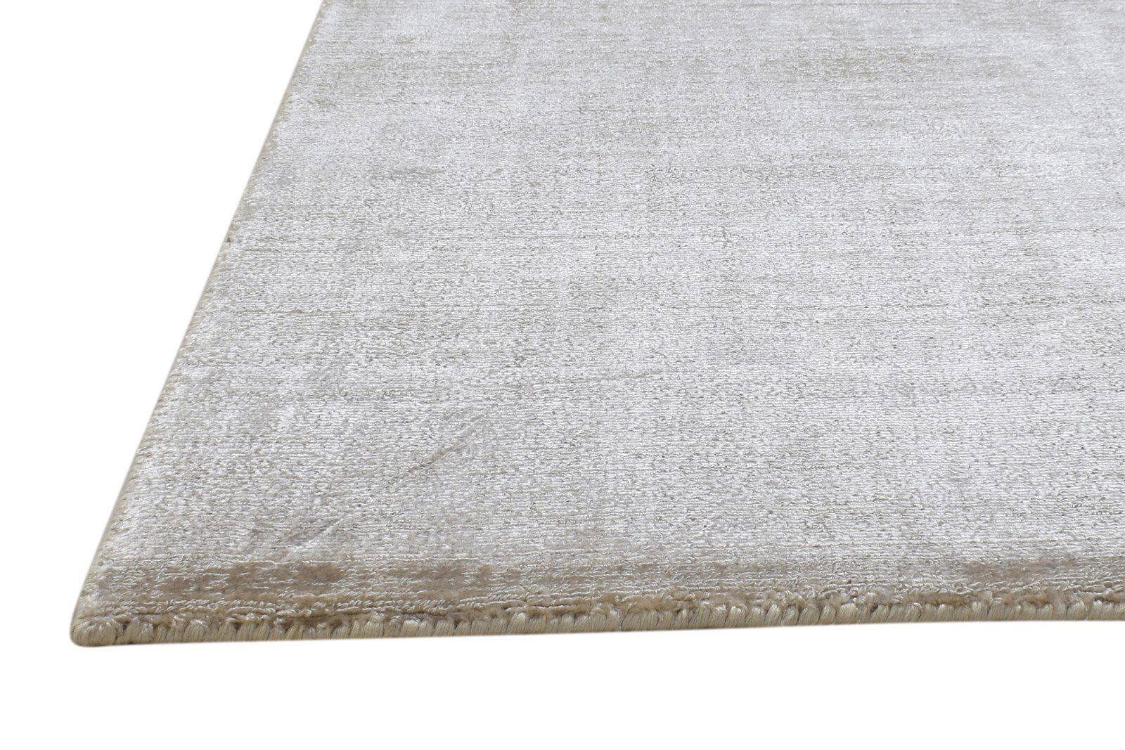 Wool Beige Rug 2' X 3' Modern Handloom Scandinavian Solid Small Carpet 