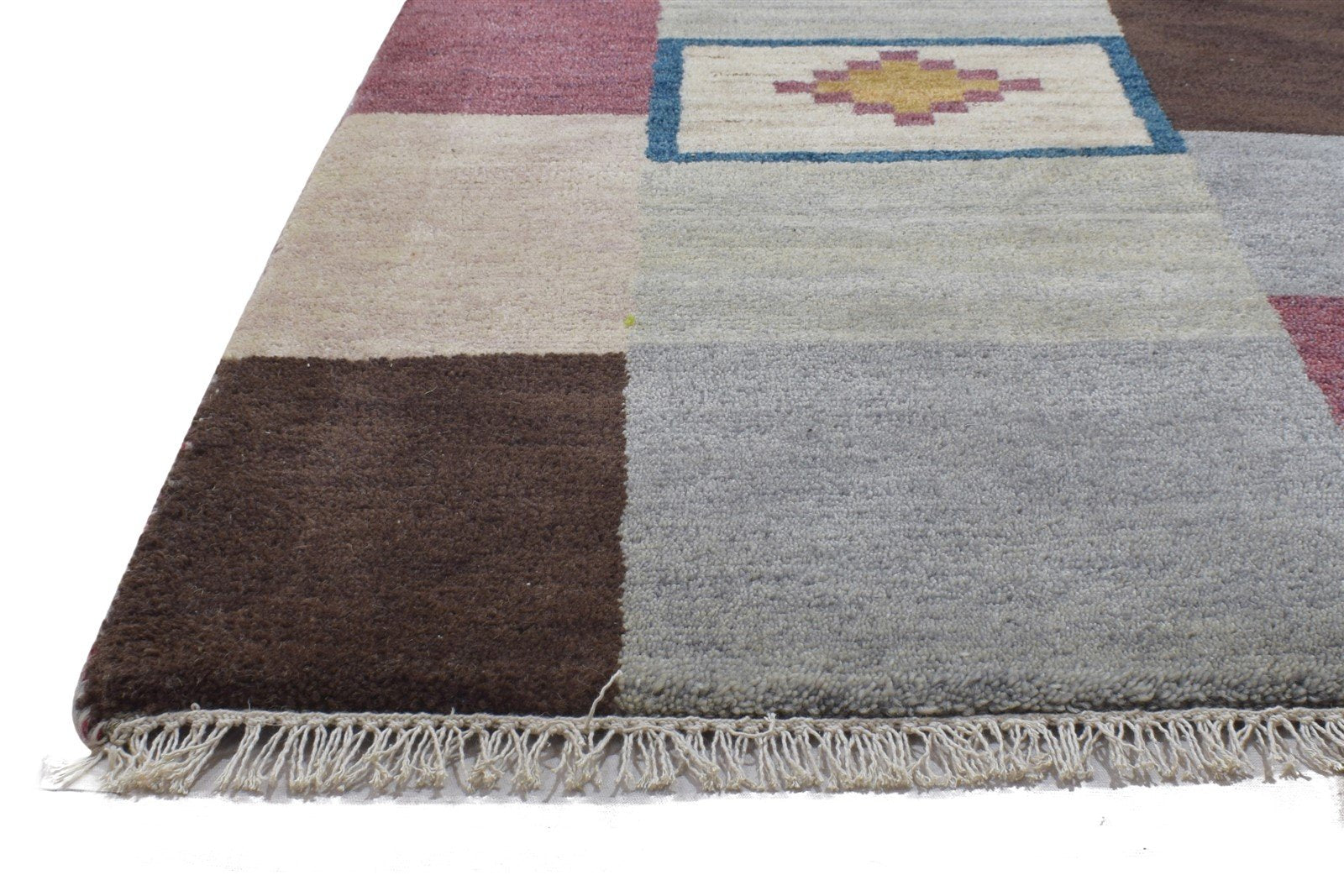 Hand Knotted Multi Color Wool Rug 2'6 X 5' Persien Gabbeh Tribal Small Carpet 