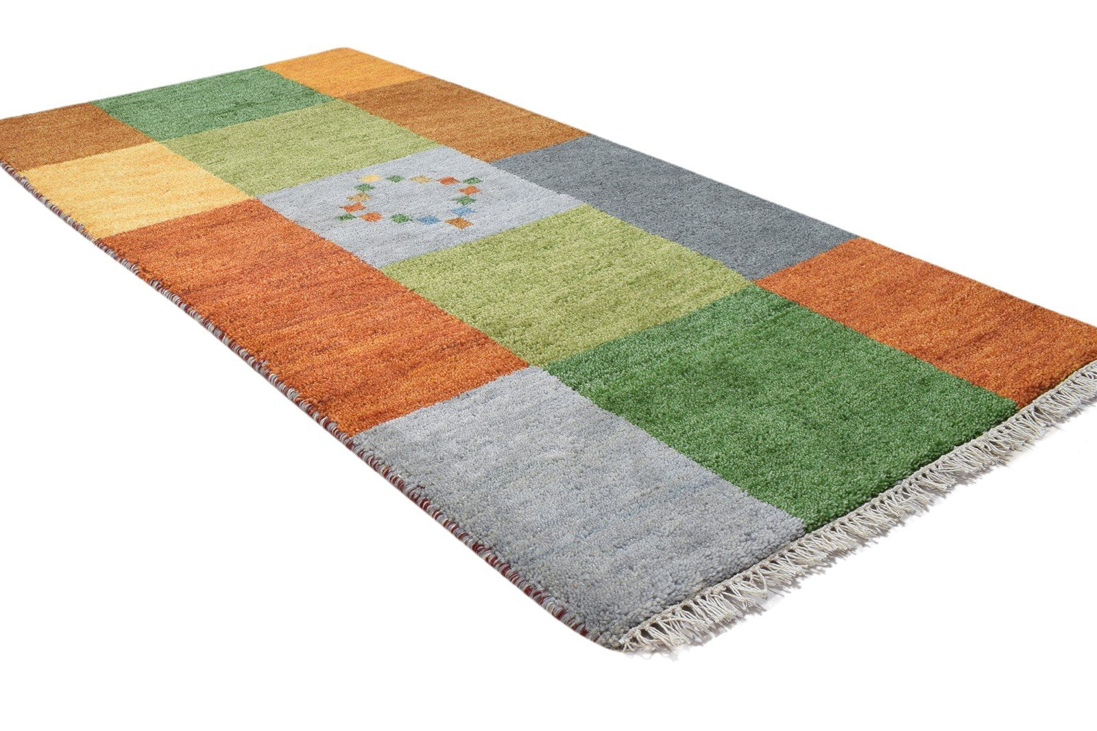 Wool Multi Color Rug 2'6 X 5' Persien Hand Knotted Gabbeh Tribal Small Carpet 