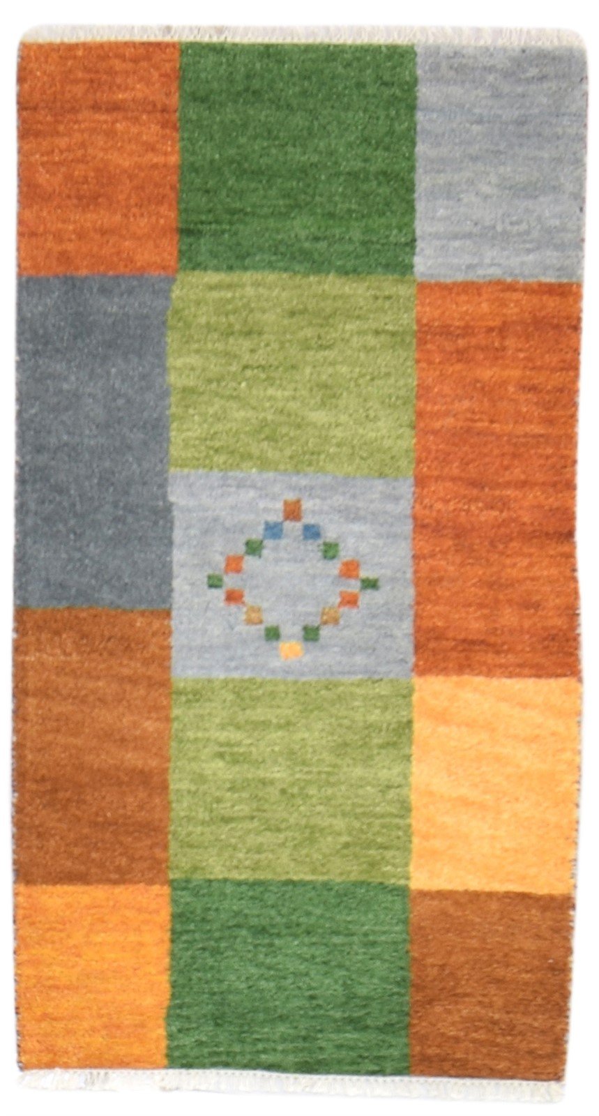 Wool Multi Color Rug 2'6 X 5' Persien Hand Knotted Gabbeh Tribal Small Carpet 