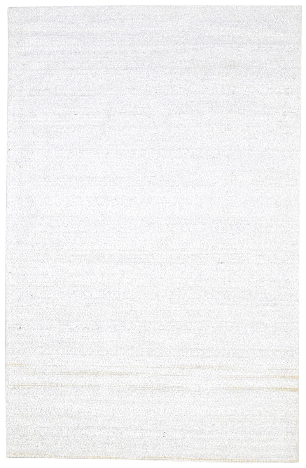 5X7 Rug Silk Off-White Modern Jacquard Loom Scandinavian Diamond Room Size   7864466899093