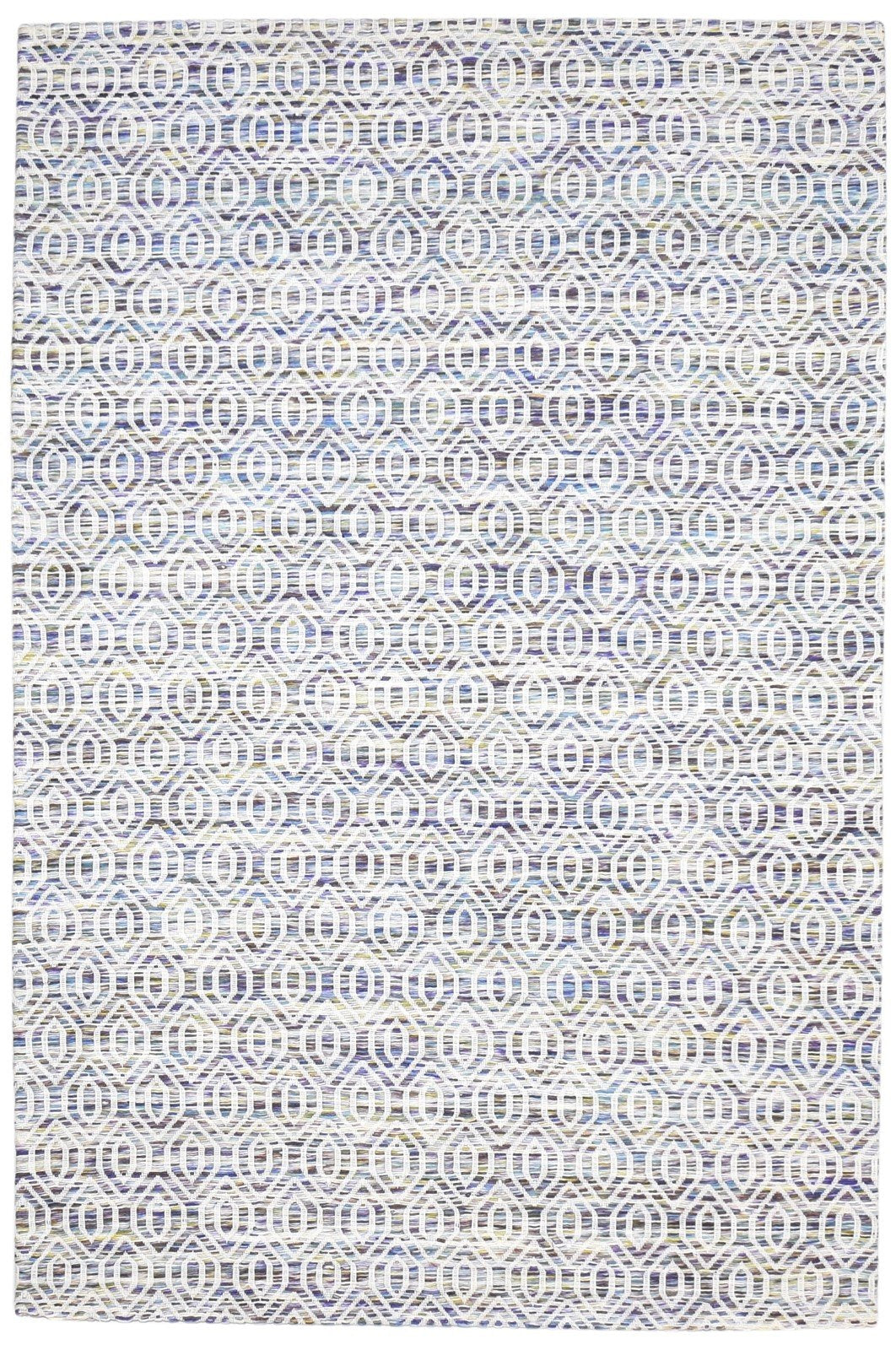 5X7 Rug Wool Multi Color Modern Jacquard Loom Scandinavian Honeycomb Room Size   7864463392917