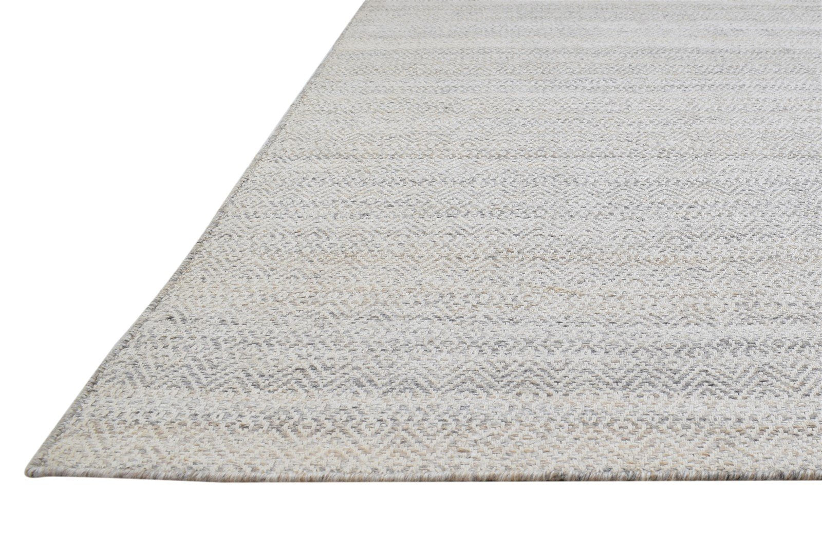 5X7 Rug Wool / Silk Sand Modern Dhurrie Scandinavian Trellis Room Size Carpet   7864232607893