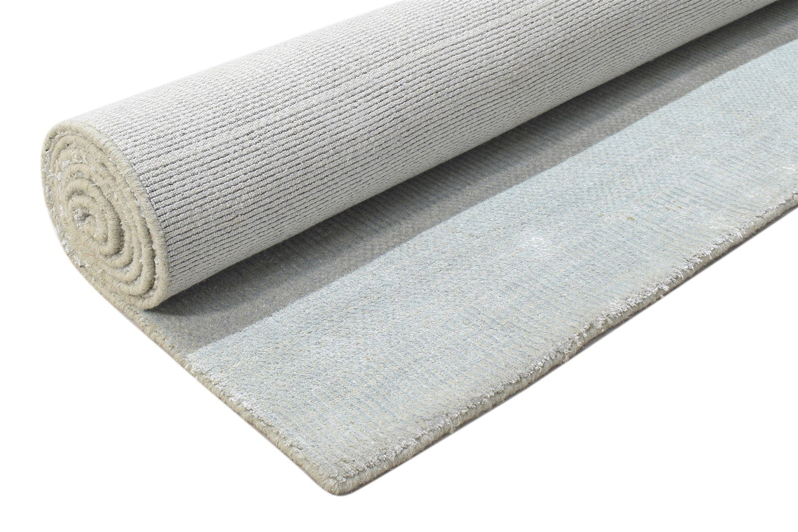 5X7 Rug Wool / Silk Silver Modern Handloom Moroccan Grass Trellis Room Size   7864151867541