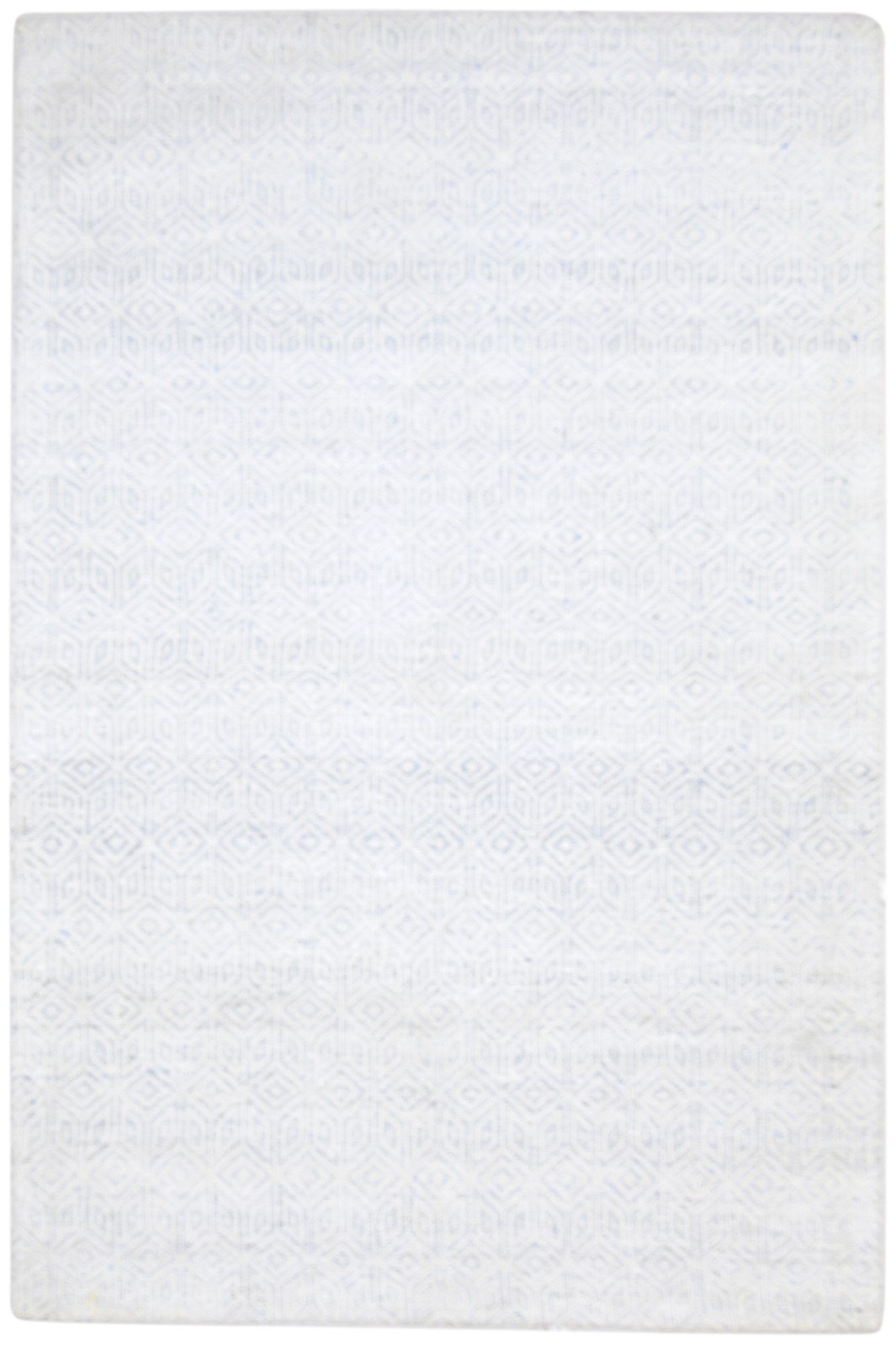 5X8 Rug Jacquard Off-White Modern Jacquard Loom Scandinavian Floral Room Size   7864445173909