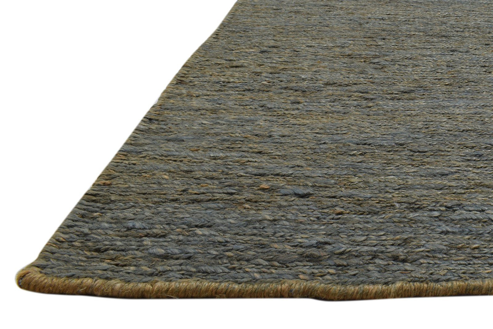 5X8 Rug Jute Charcoal Modern Hand Knotted Scandinavian Solid Room Size Carpet   7860699267221