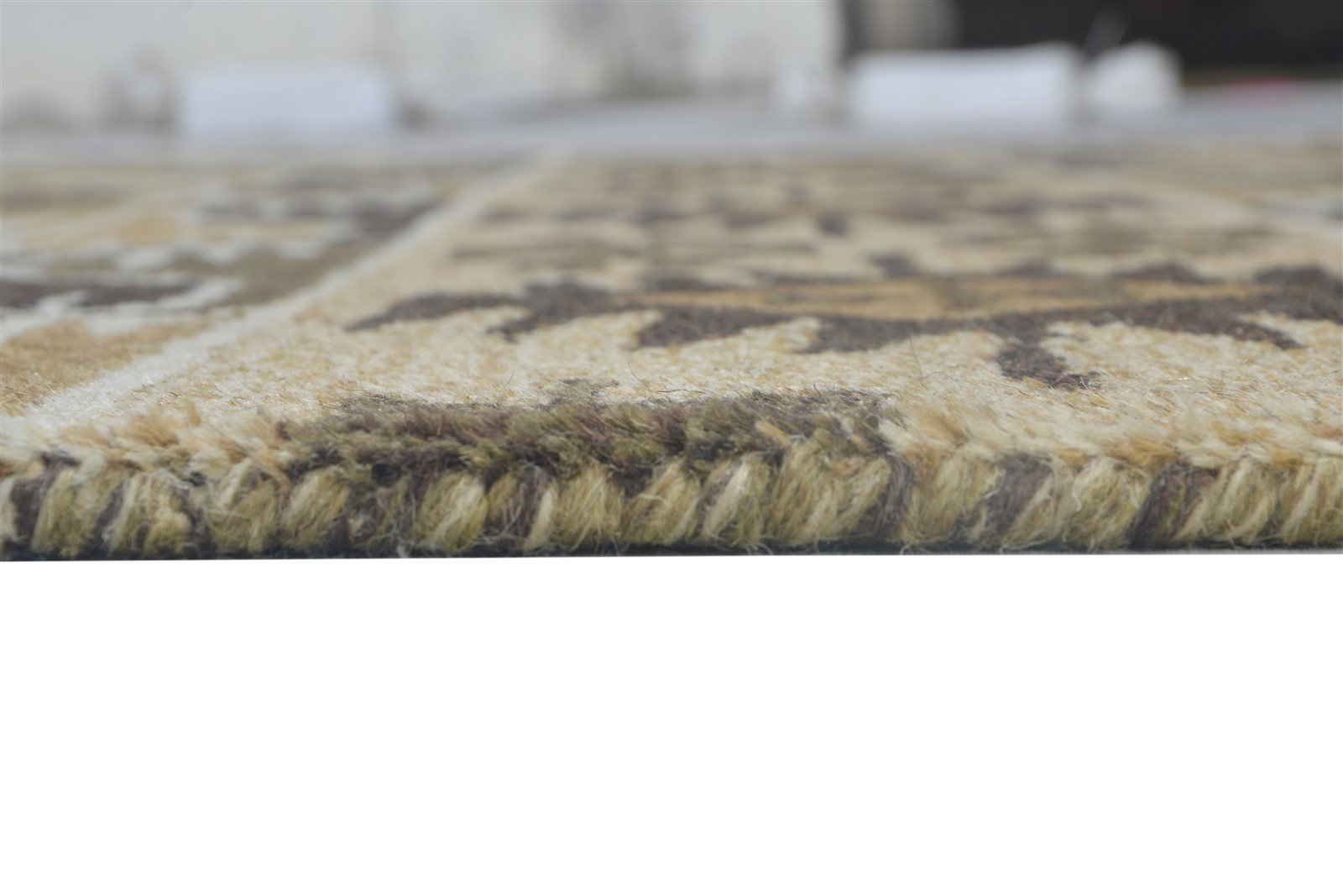 Gilbertina 5X8 Rug Wool Brown Modern Hand Tufted Scandinavian Geometric   7864271700117