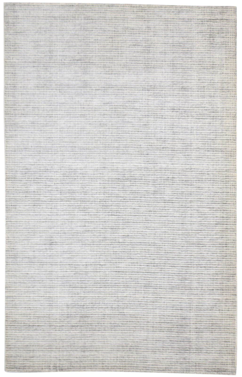 5X8 Rug Wool / Silk Grey Modern Handloom Scandinavian Solid Room Size Carpet   7864161140885