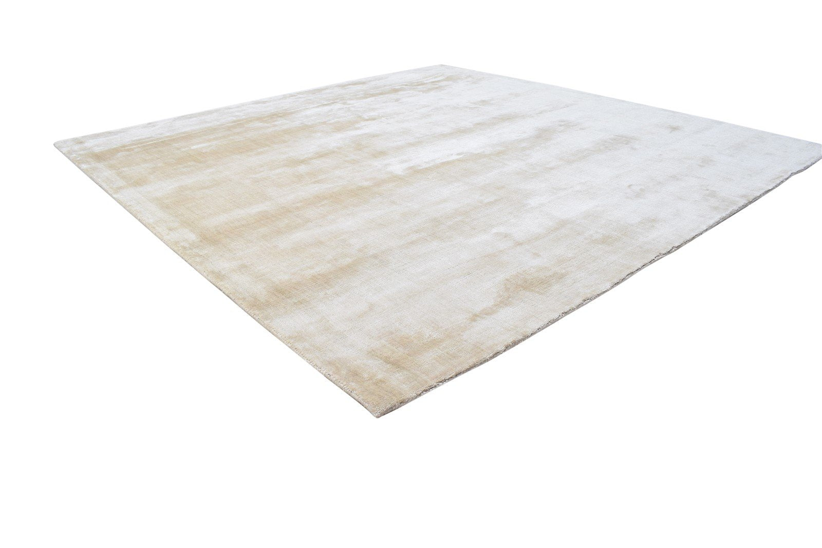 6' X 6' Rug Silk Beige Modern Handloom Scandinavian Solid Room Size Carpet   7864819875989
