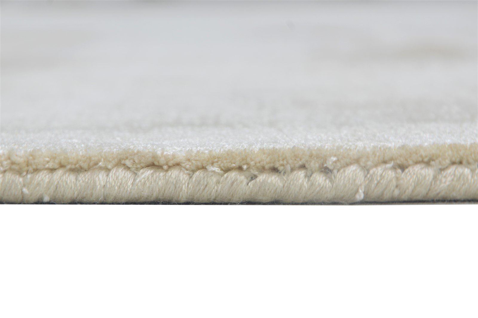 6' X 6' Rug Silk Beige Modern Handloom Scandinavian Solid Room Size Carpet   7864819875989