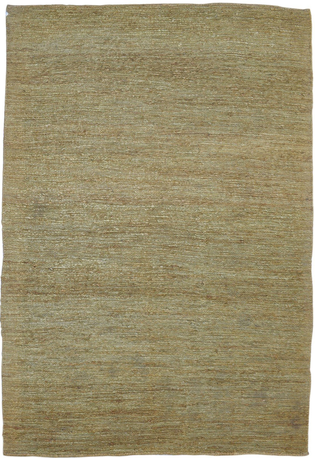 6' X 8' Rug Jute Gold Modern Hand Knotted Scandinavian Solid Room Size Carpet   7860698939541