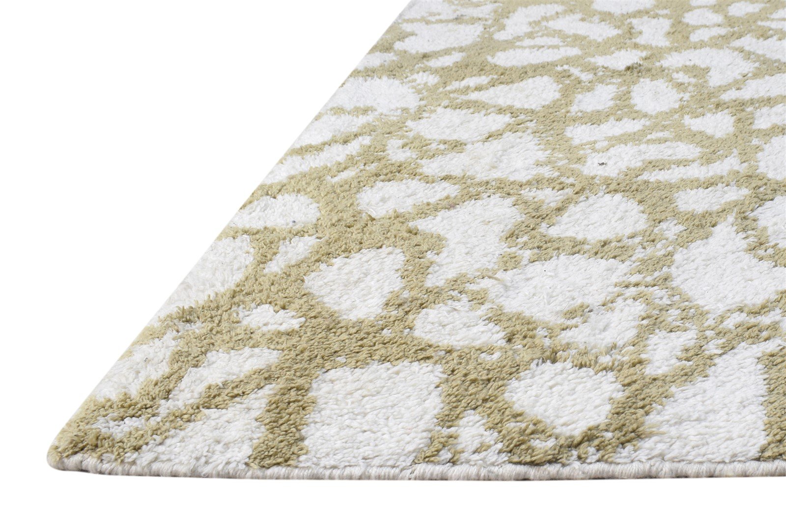 6' X 8' Rug Pet Yarn Gold Modern Hand Knotted Moroccan Abstract Room Size Carpet   7864795332757