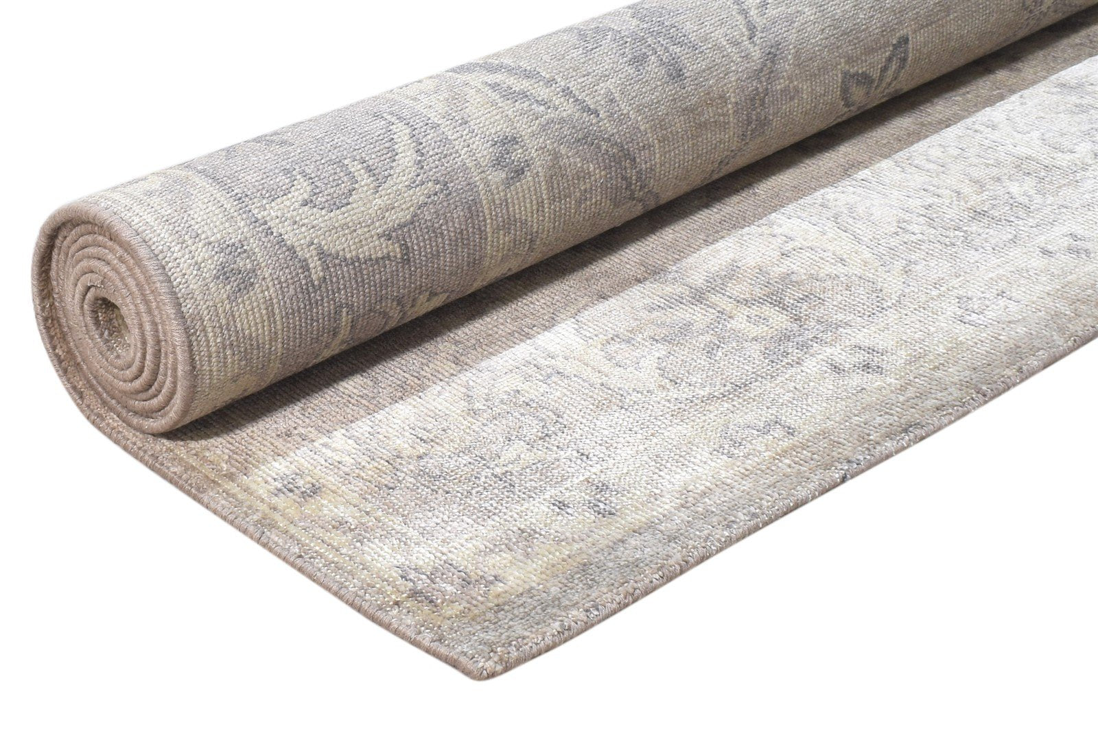 6' X 8' Rug Silk Grey Persian Hand Knotted Oushak Oriental Room Size Carpet   7864803917973