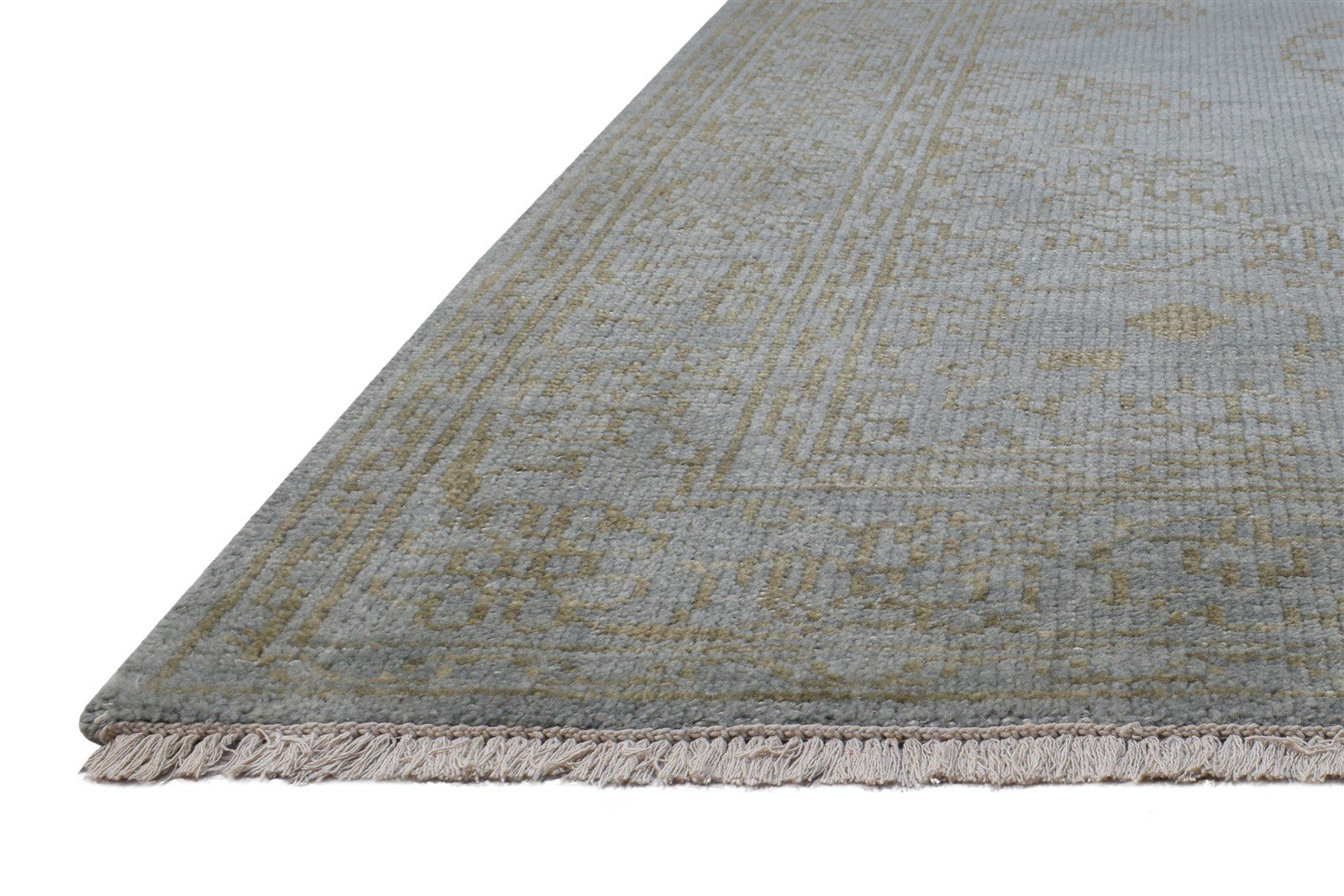6' X 8' Rug Wool Blue Persian Hand Knotted Mughal Medallion Room Size Carpet   7864901763221