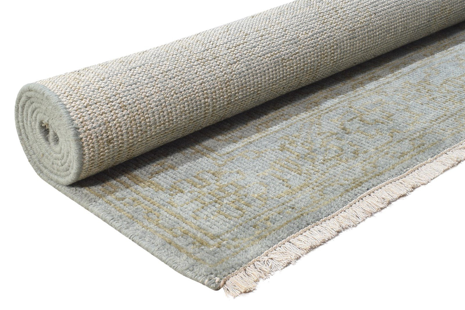 6' X 8' Rug Wool Blue Persian Hand Knotted Mughal Medallion Room Size Carpet   7864901763221