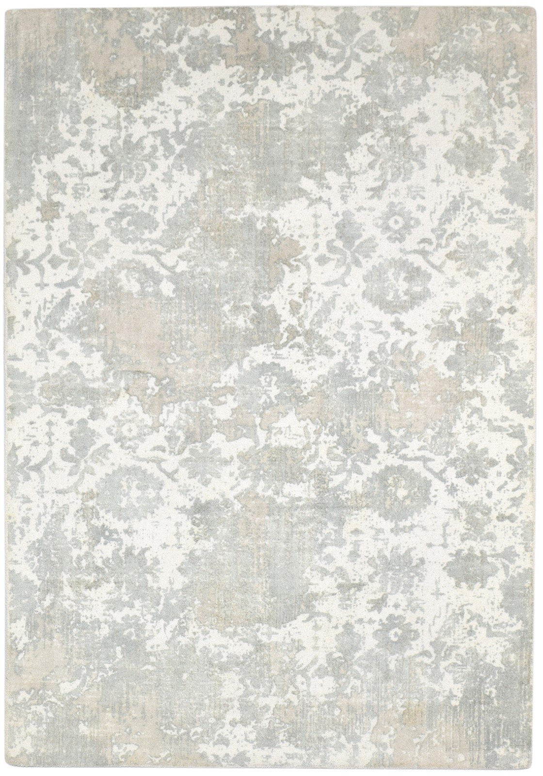 6' X 8' Rug Wool Grey Modern Handloom Oushak Abstract Room Size Carpet   7864148983957
