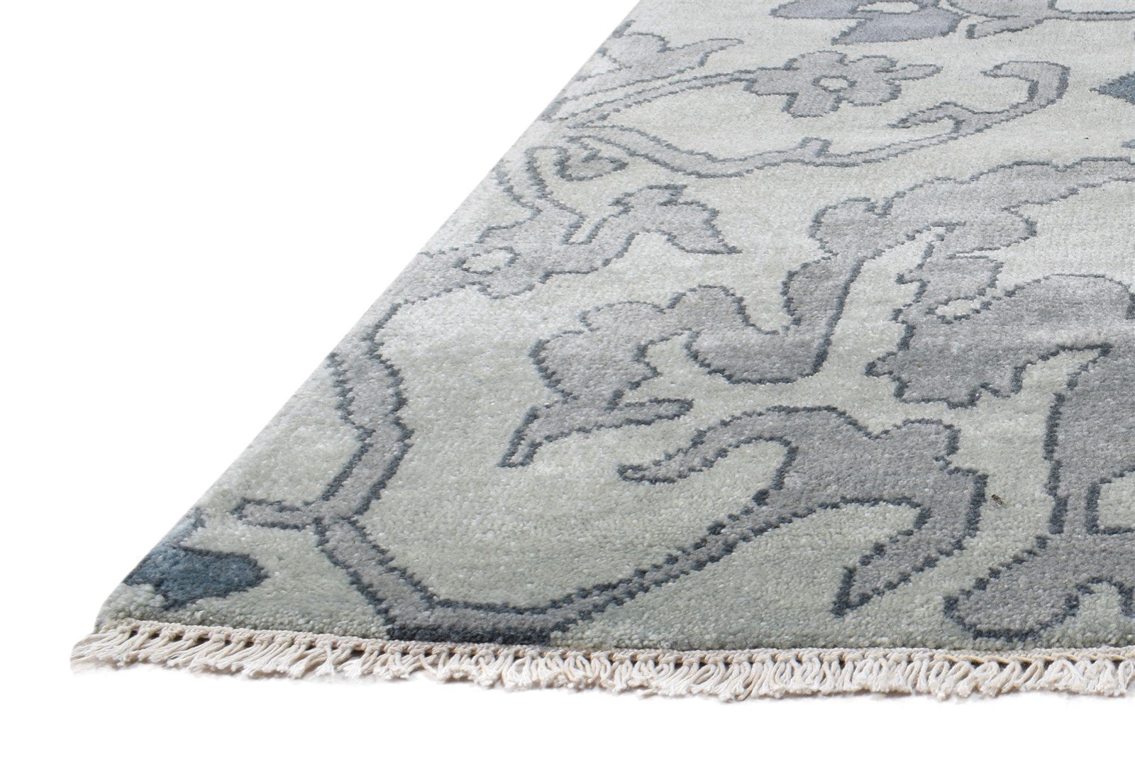6' X 8' Rug Wool Grey Persian Hand Knotted Mughal Oriental Room Size Carpet   7864974901397