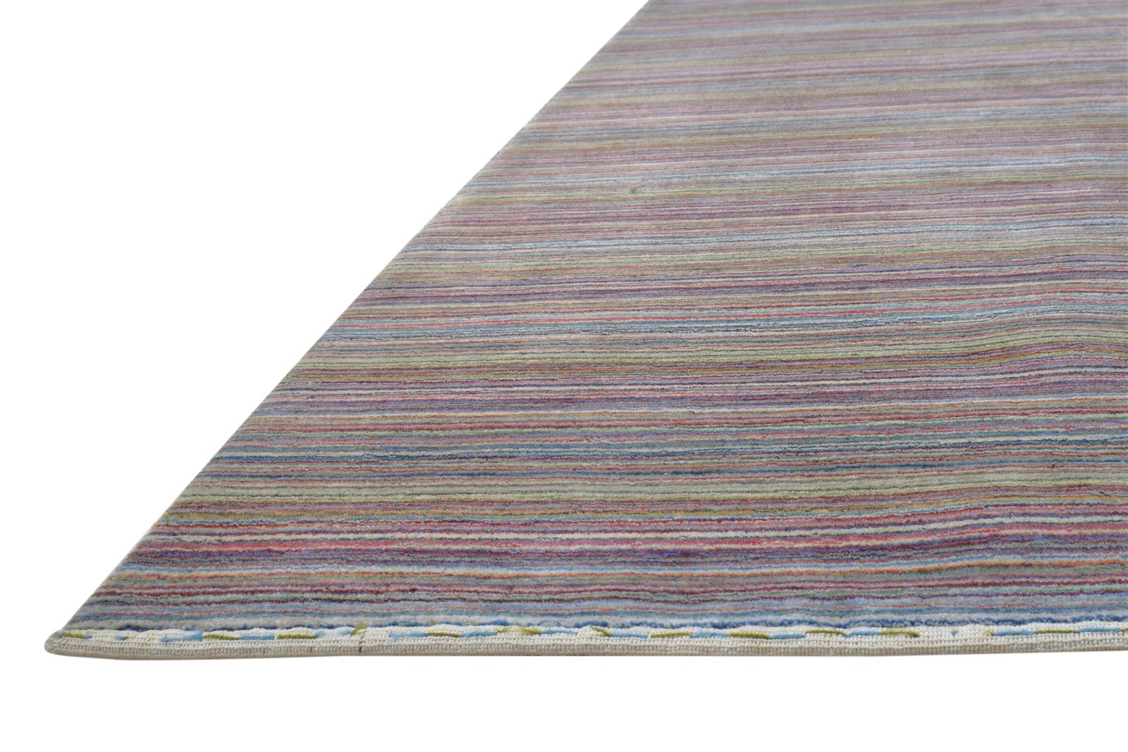 6' X 8' Rug Wool Multi Color Modern Hand Woven Bohemian Striped Room Size Carpet   7864180310165