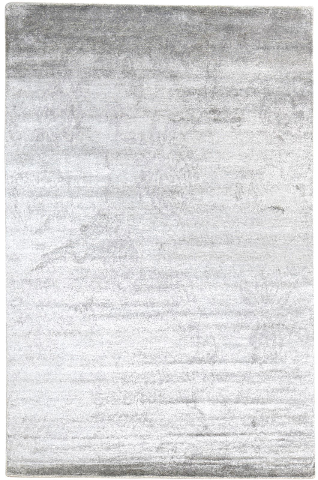 6' X 9' Rug Silk Grey Modern Hand Knotted American Abstract Room Size Carpet   7865070551189